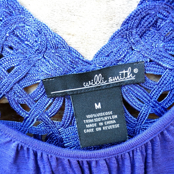 NWT Willie Smith Embroidered Tank Top Medium New with tags - Picture 4 of 9